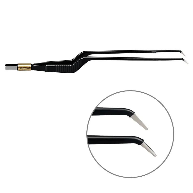 Біполярний пінцет, антипригарний, штикоподібний, вигнутий вниз, 220 мм, 1 мм. BOWA-electronic GmbH & Co. KG